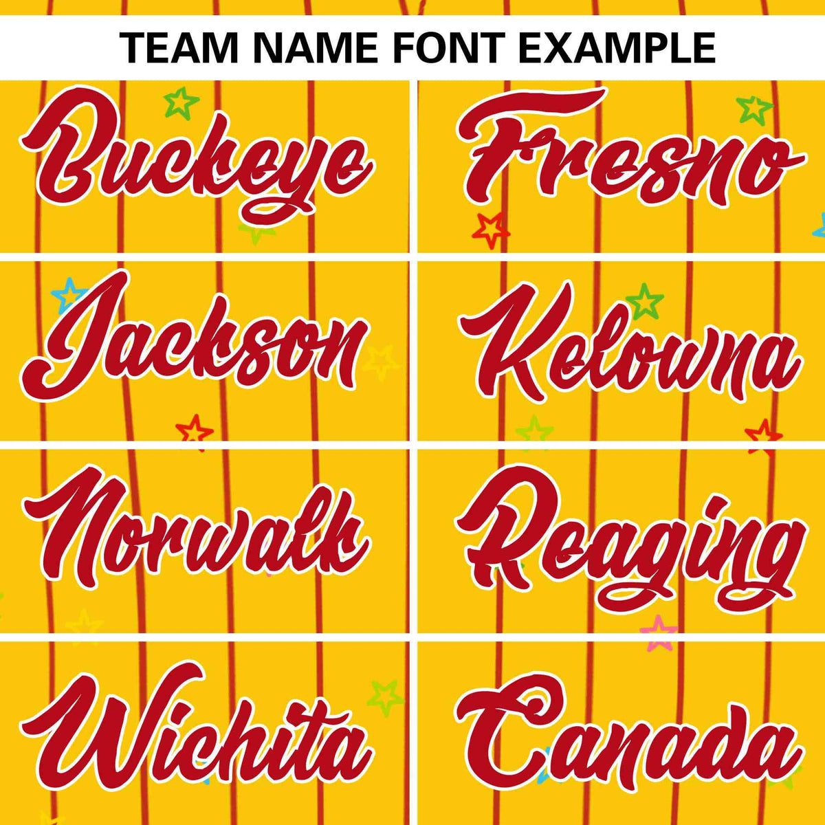 Custom Gold Red Stripe Fashion Personalized Star Pattern Authentic Baseball Jersey