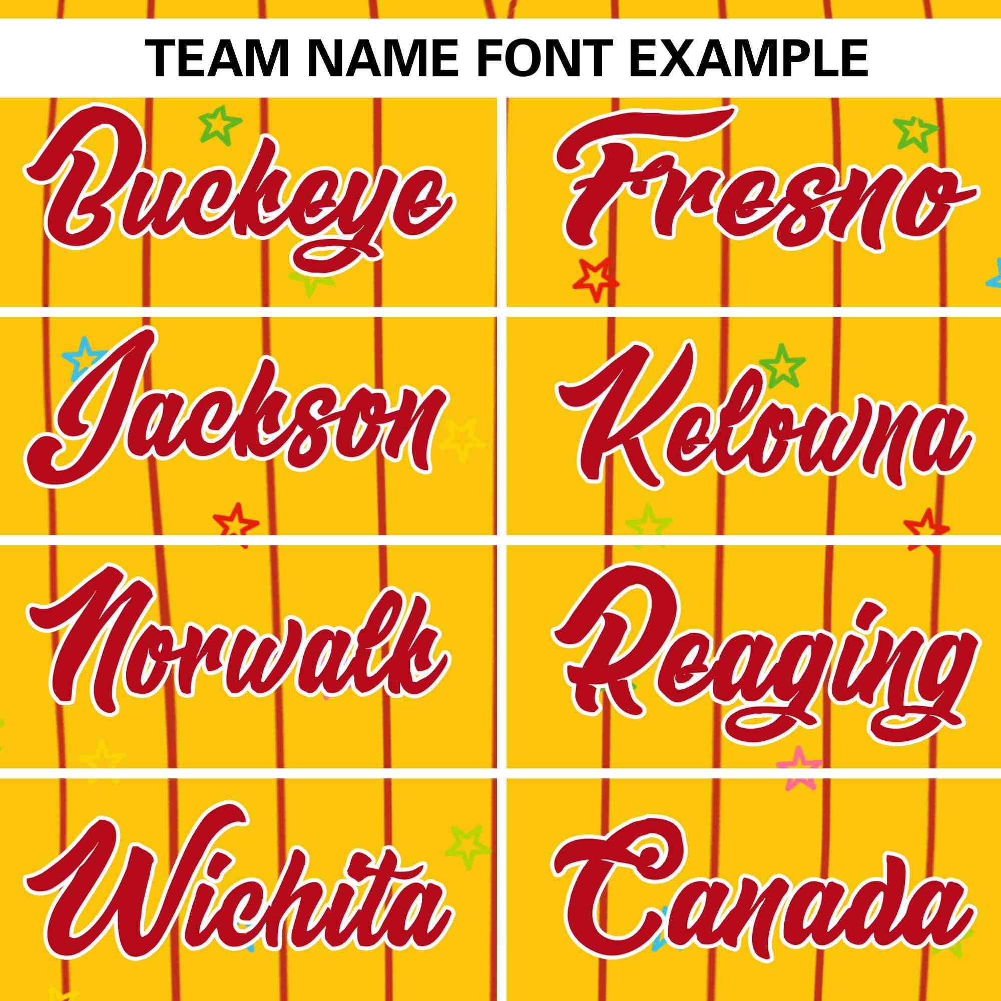 Custom Gold Red Stripe Fashion Personalized Star Pattern Authentic Baseball Jersey