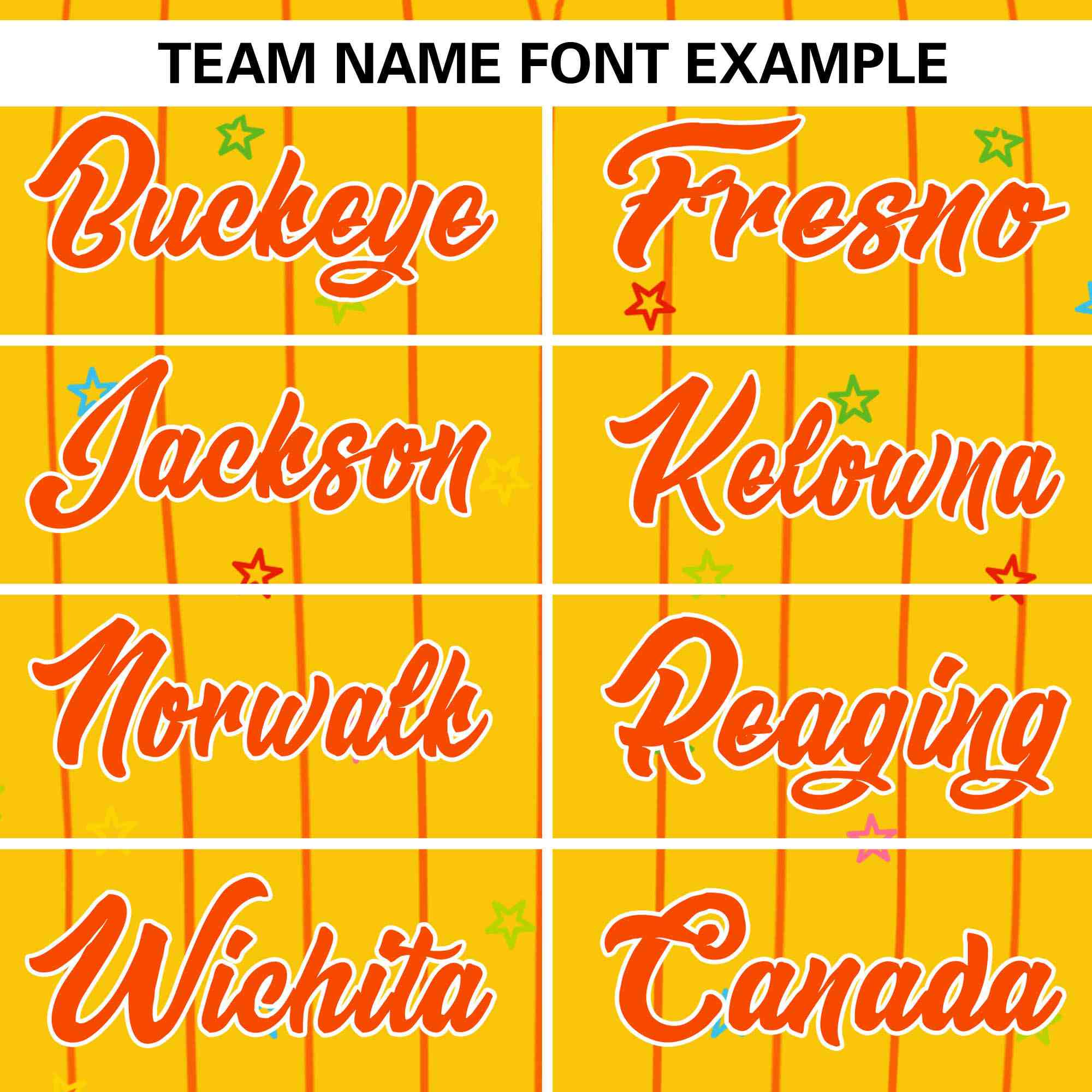 Custom Gold Orange Stripe Fashion Personalized Star Pattern Authentic Baseball Jersey