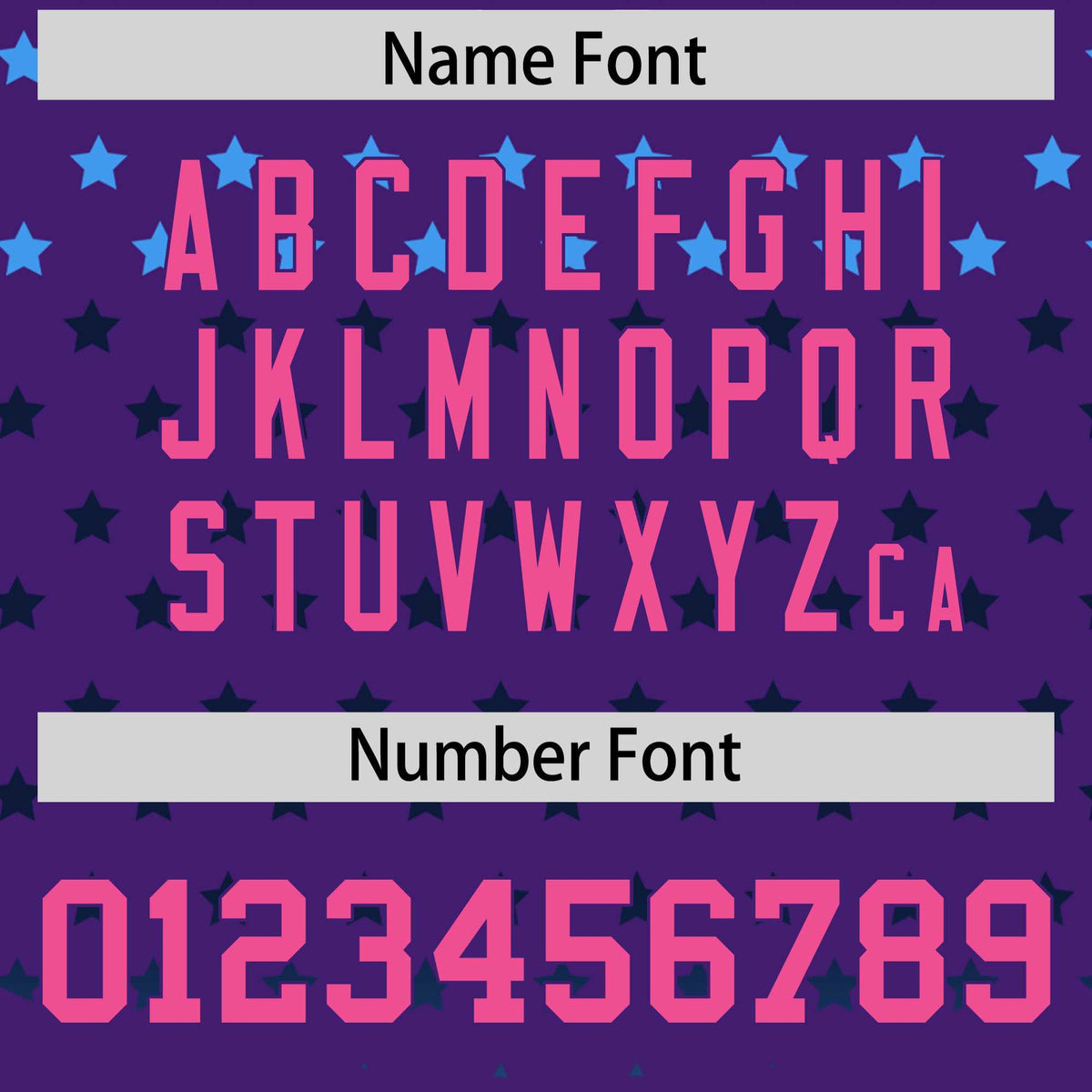 Custom Purple Pink-White Raglan Sleeve Personalized Star Print Authentic Baseball Jersey