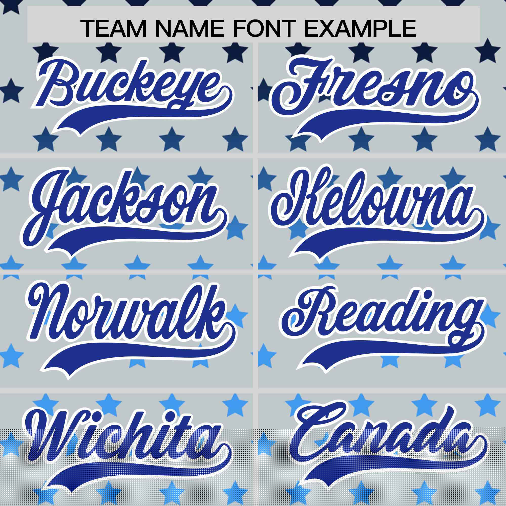 Custom Silver Royal-White Raglan Sleeve Personalized Star Print Authentic Baseball Jersey