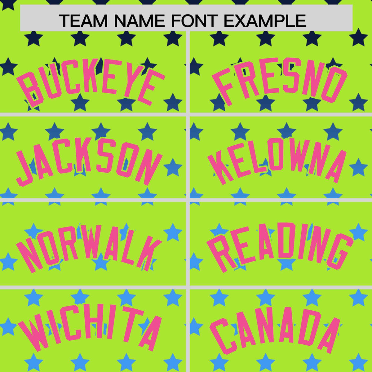 Custom Neon Green Pink-White Raglan Sleeve Personalized Star Print Authentic Baseball Jersey