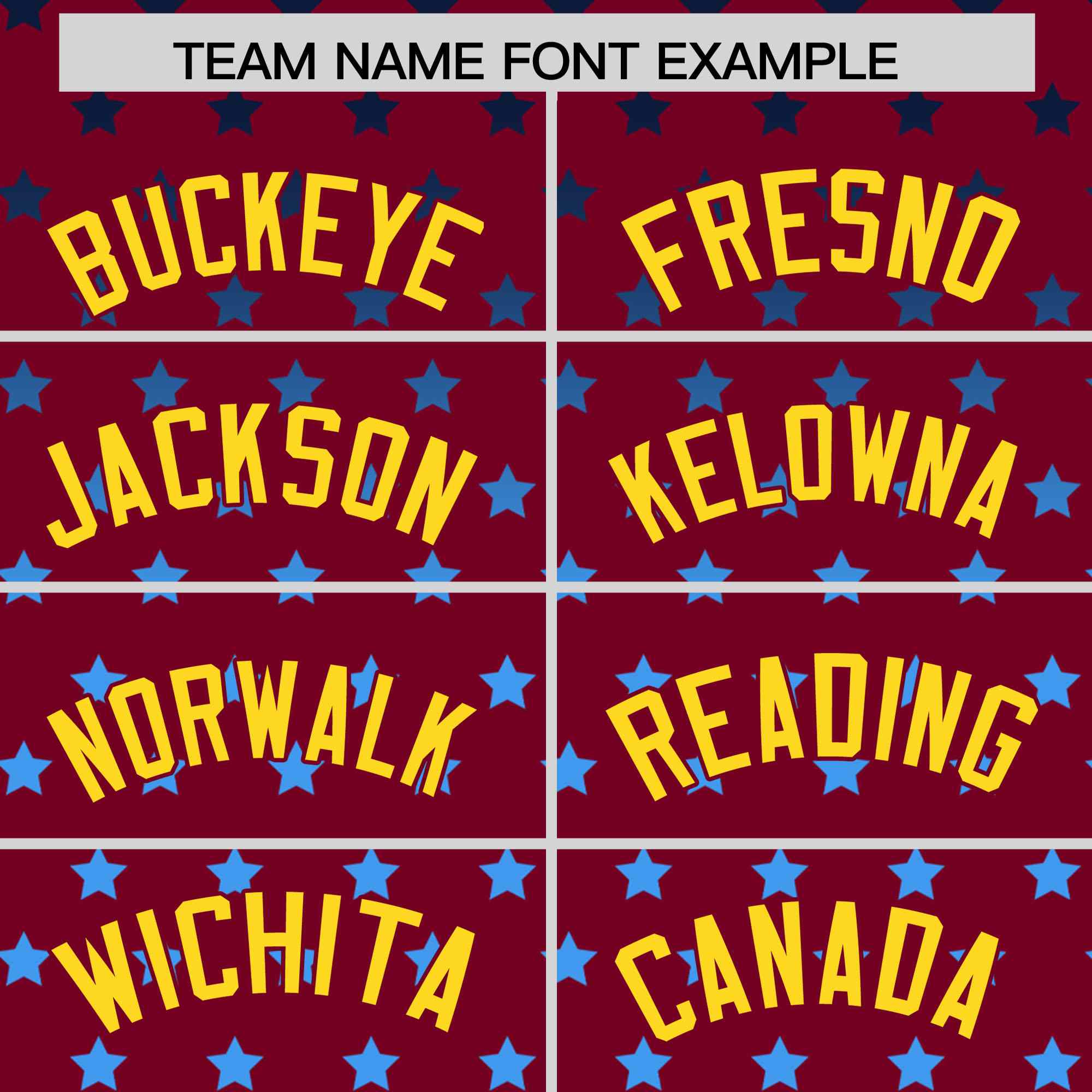 Custom Crimson Gold-White Raglan Sleeve Personalized Star Print Authentic Baseball Jersey