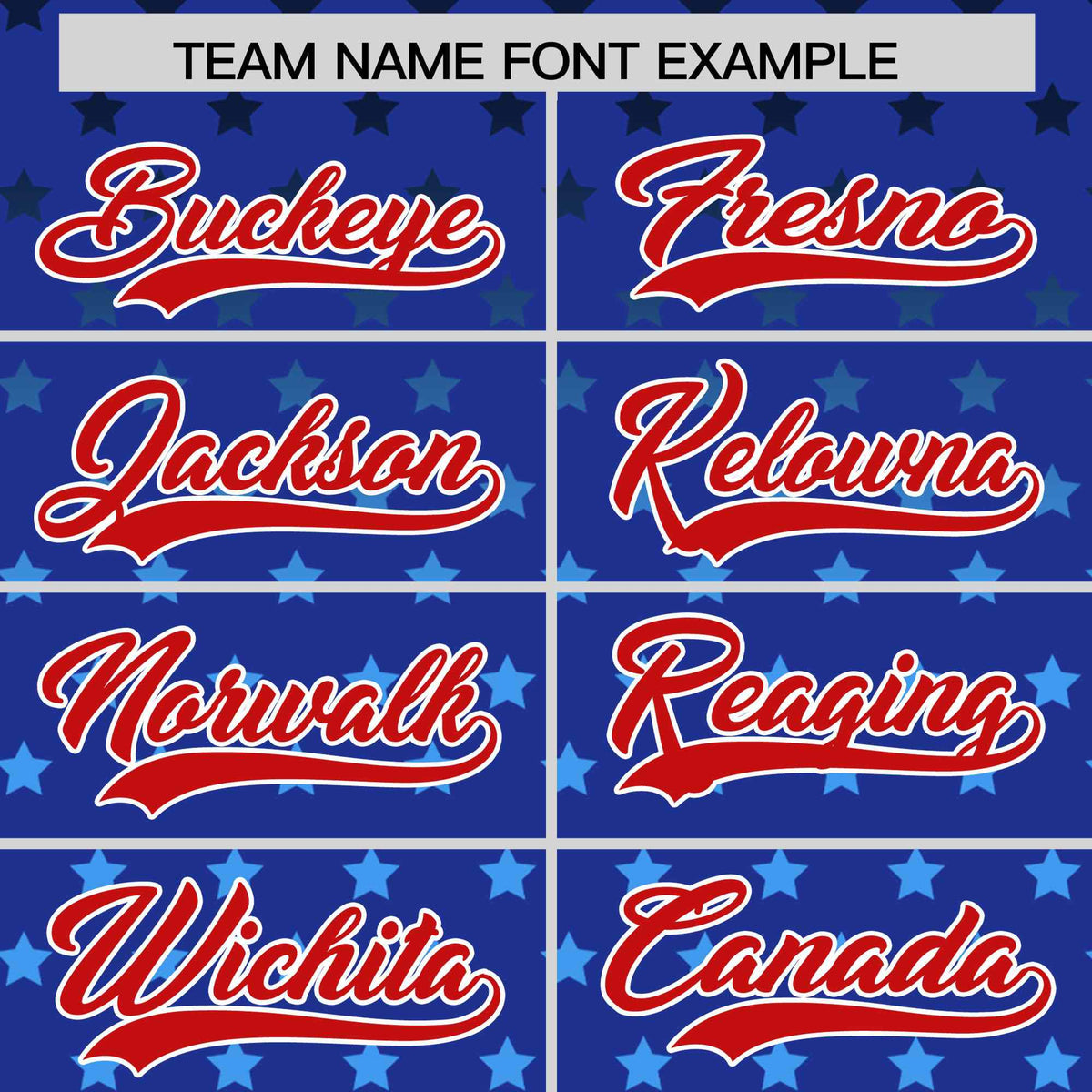 Custom Royal Red-White Raglan Sleeve Personalized Star Print Authentic Baseball Jersey