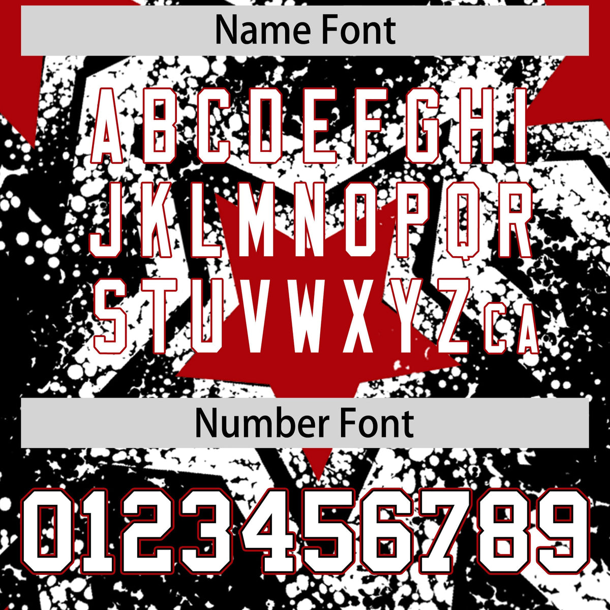 Custom Black White Red Star Graffiti Team Baseball Jerseys With Custom Names, Numbers &amp; Logos Lightweight Baseball Jersey| KXKSHOP