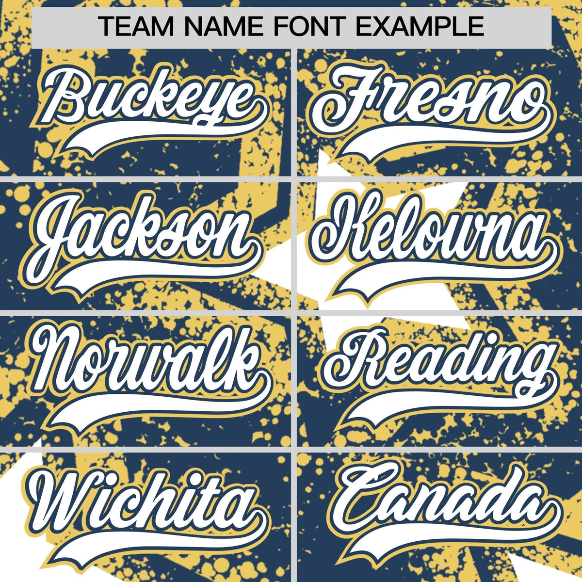 Custom Midnight Blue Khaki White Star Graffiti Team Baseball Jerseys With Custom Names, Numbers & Logos Lightweight Baseball Jersey| KXKSHOP