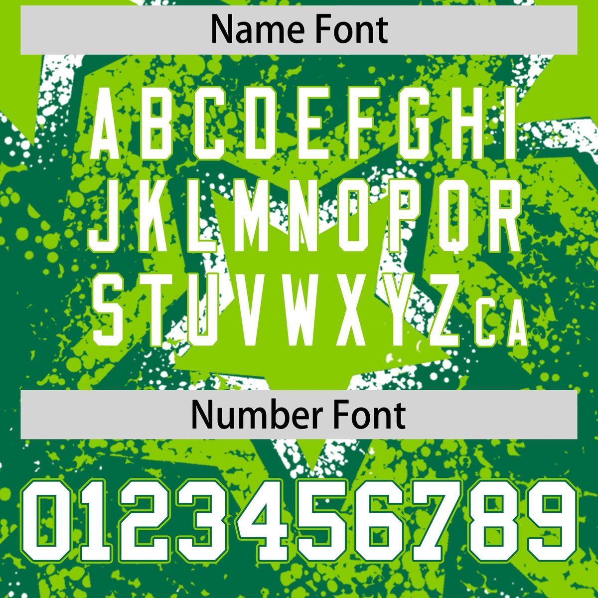Custom Kelly Green Neon Green White Star Graffiti Team Baseball Jerseys With Custom Names, Numbers & Logos Stretch Fabric Baseball Jersey| KXKSHOP