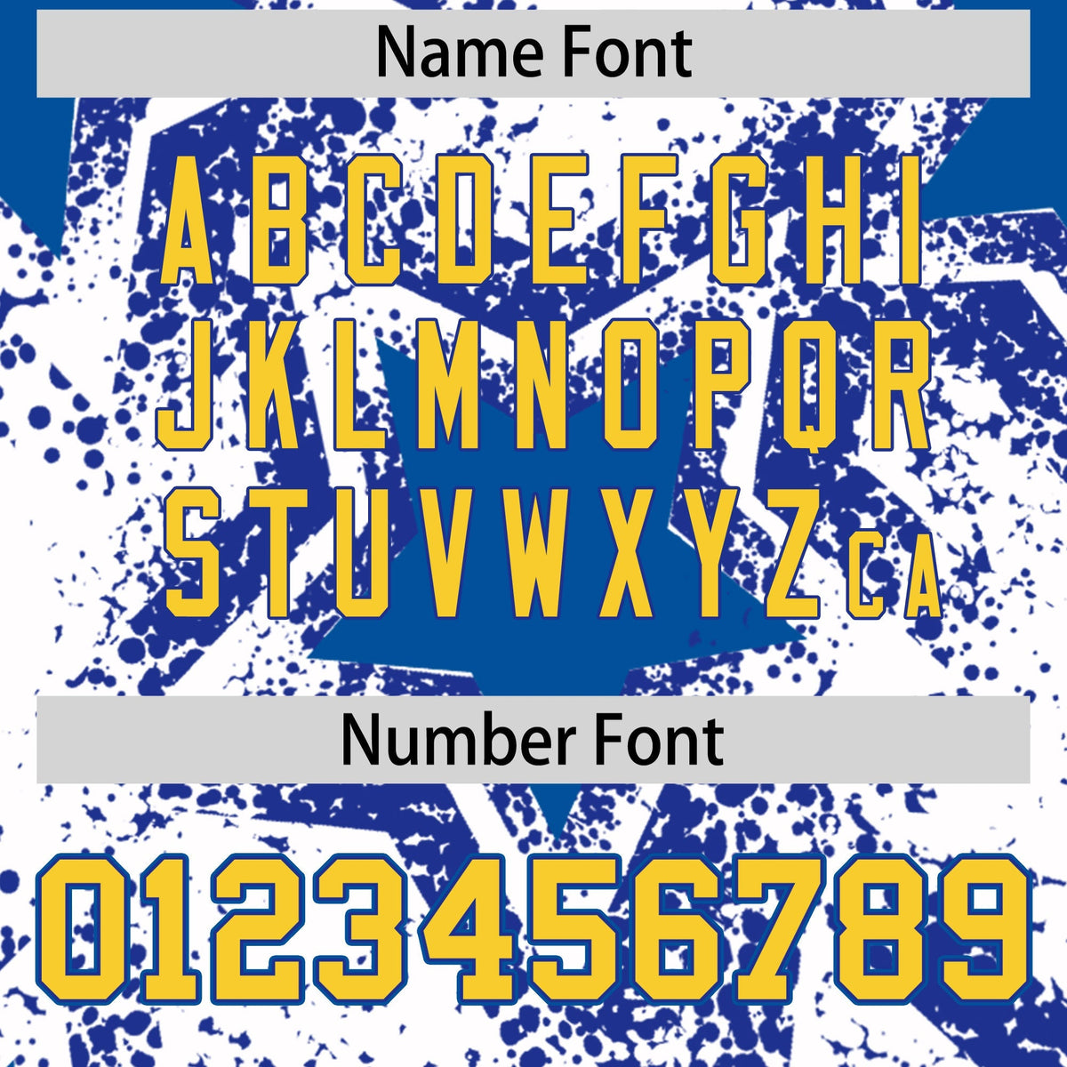 Custom White Royal Blue Royal Star Graffiti Team Baseball Jerseys With Custom Names, Numbers & Logos Stretch Fabric Baseball Jersey| KXKSHOP