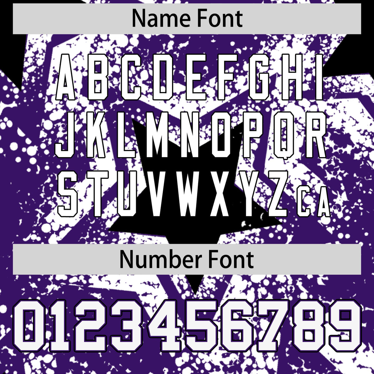 Custom Purple White Black Star Graffiti Team Baseball Jerseys With Custom Names, Numbers & Logos Lightweight Baseball Jersey| KXKSHOP