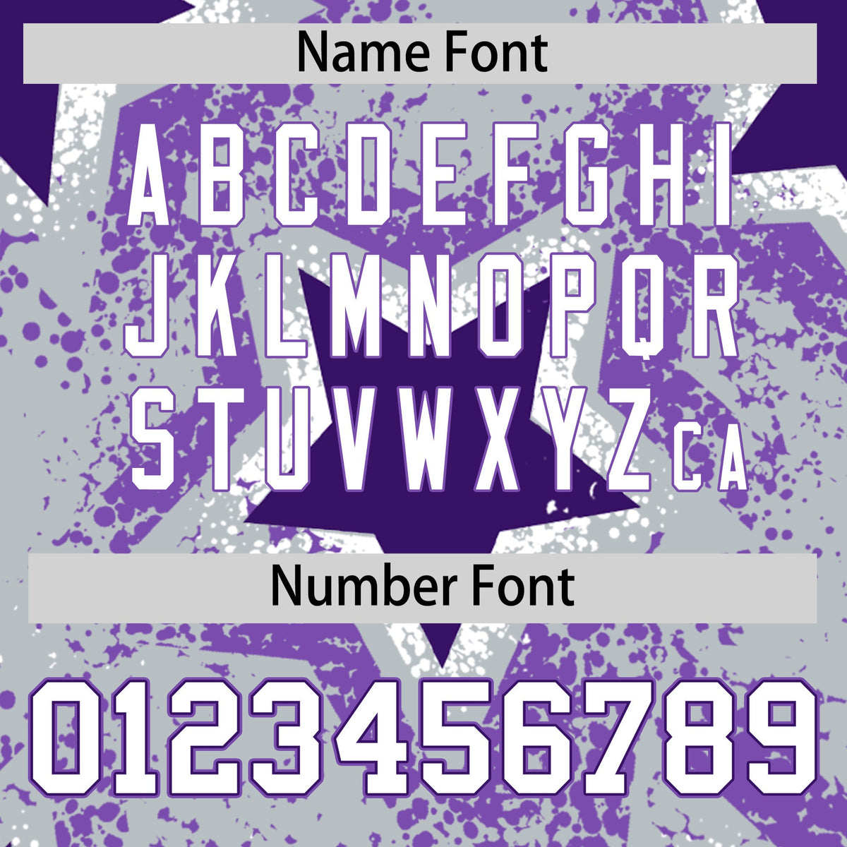Custom Silver Purple White Star Graffiti Team Baseball Jerseys With Custom Names, Numbers & Logos Lightweight Baseball Jersey| KXKSHOP