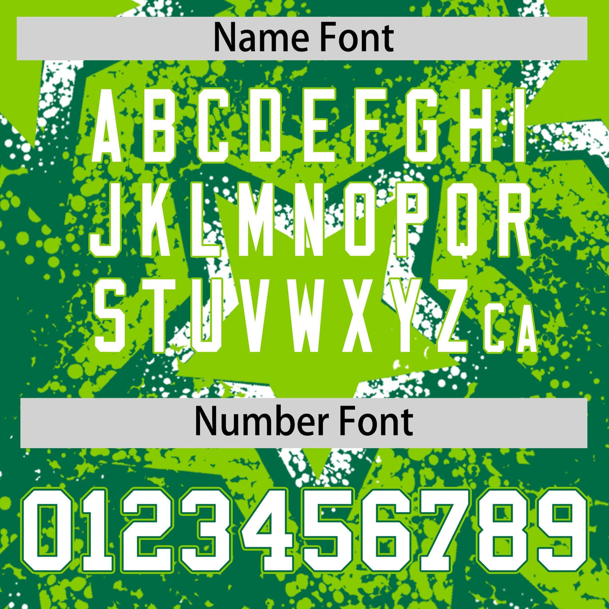 Custom Kelly Green Neon Green White Star Graffiti Team Baseball Jerseys With Custom Names, Numbers & Logos Stretch Fabric Baseball Jersey| KXKSHOP
