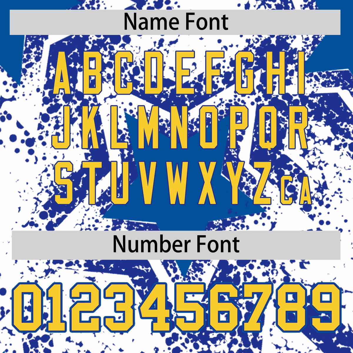 Custom White Royal Blue Royal Star Graffiti Team Baseball Jerseys With Custom Names, Numbers & Logos Stretch Fabric Baseball Jersey| KXKSHOP