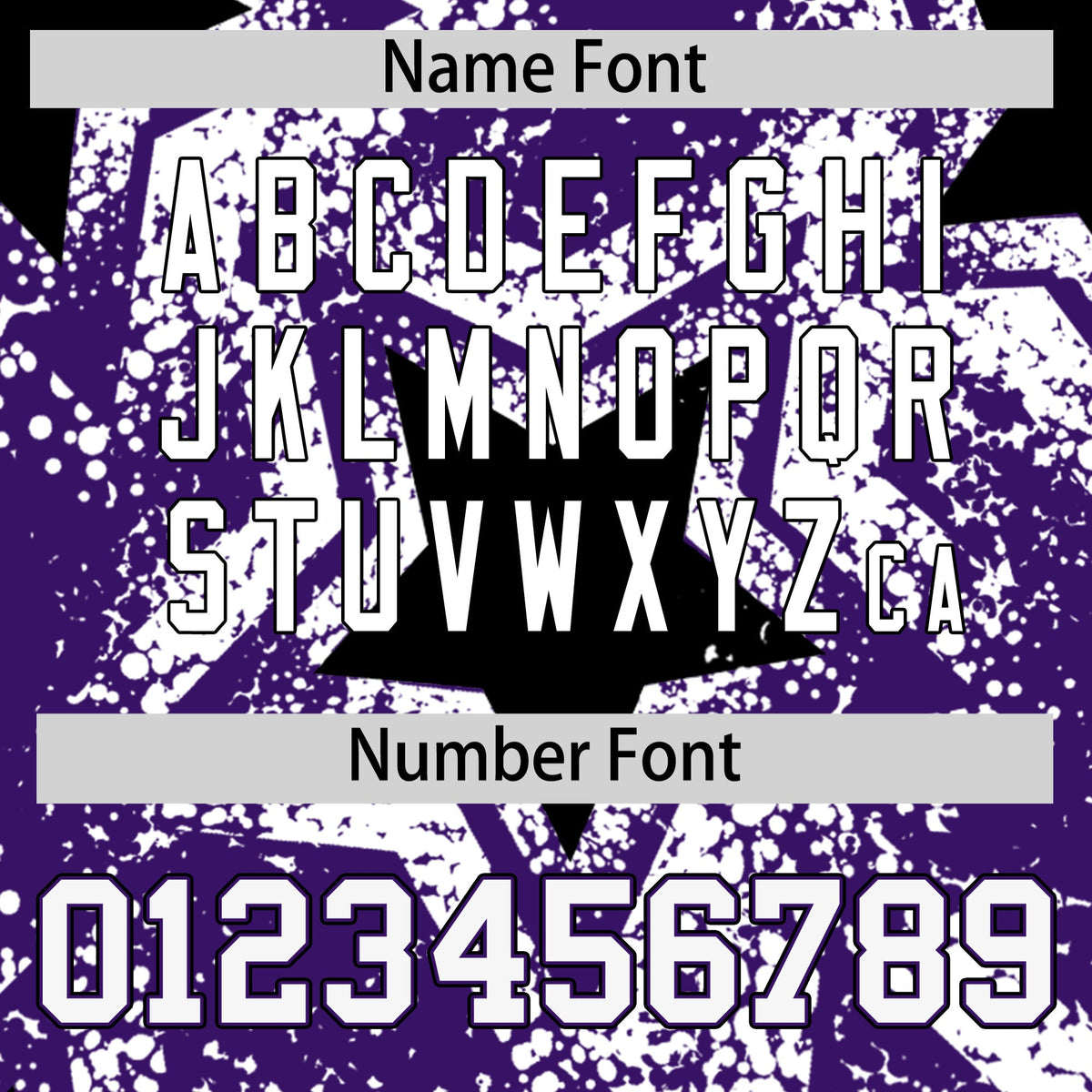 Custom Purple White Black Star Graffiti Team Baseball Jerseys With Custom Names, Numbers &amp; Logos Lightweight Baseball Jersey| KXKSHOP