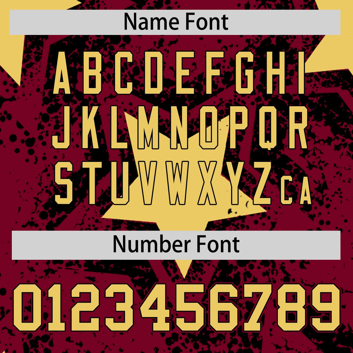 Custom Crimson Khaki Black Star Graffiti Team Baseball Jerseys With Custom Names, Numbers & Logos Stretch Fabric Baseball Jersey| KXKSHOP