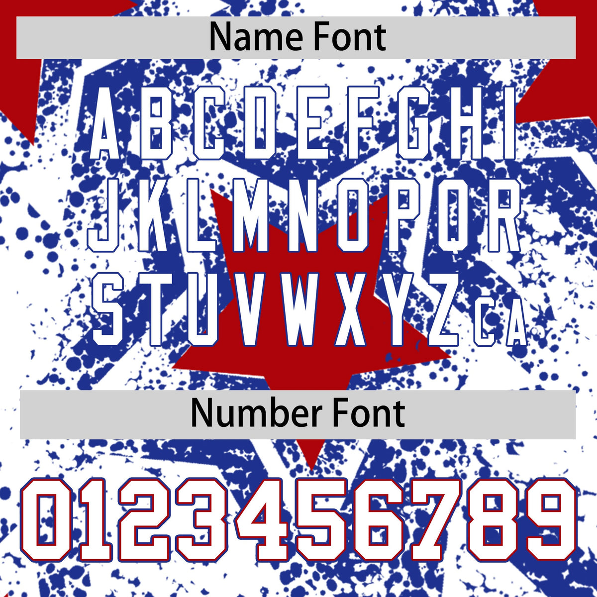 Custom Black Royal Blue Red Star Graffiti Team Baseball Jerseys With Custom Names, Numbers & Logos Lightweight Baseball Jersey| KXKSHOP