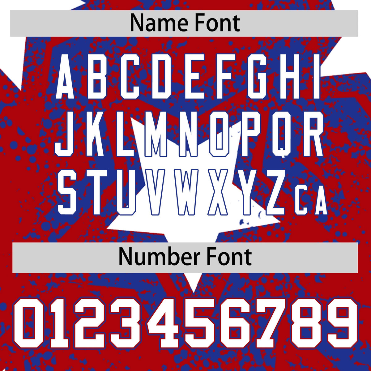 Custom Red Royal Blue White Star Graffiti Team Baseball Jerseys With Custom Names, Numbers & Logos Lightweight Baseball Jersey| KXKSHOP