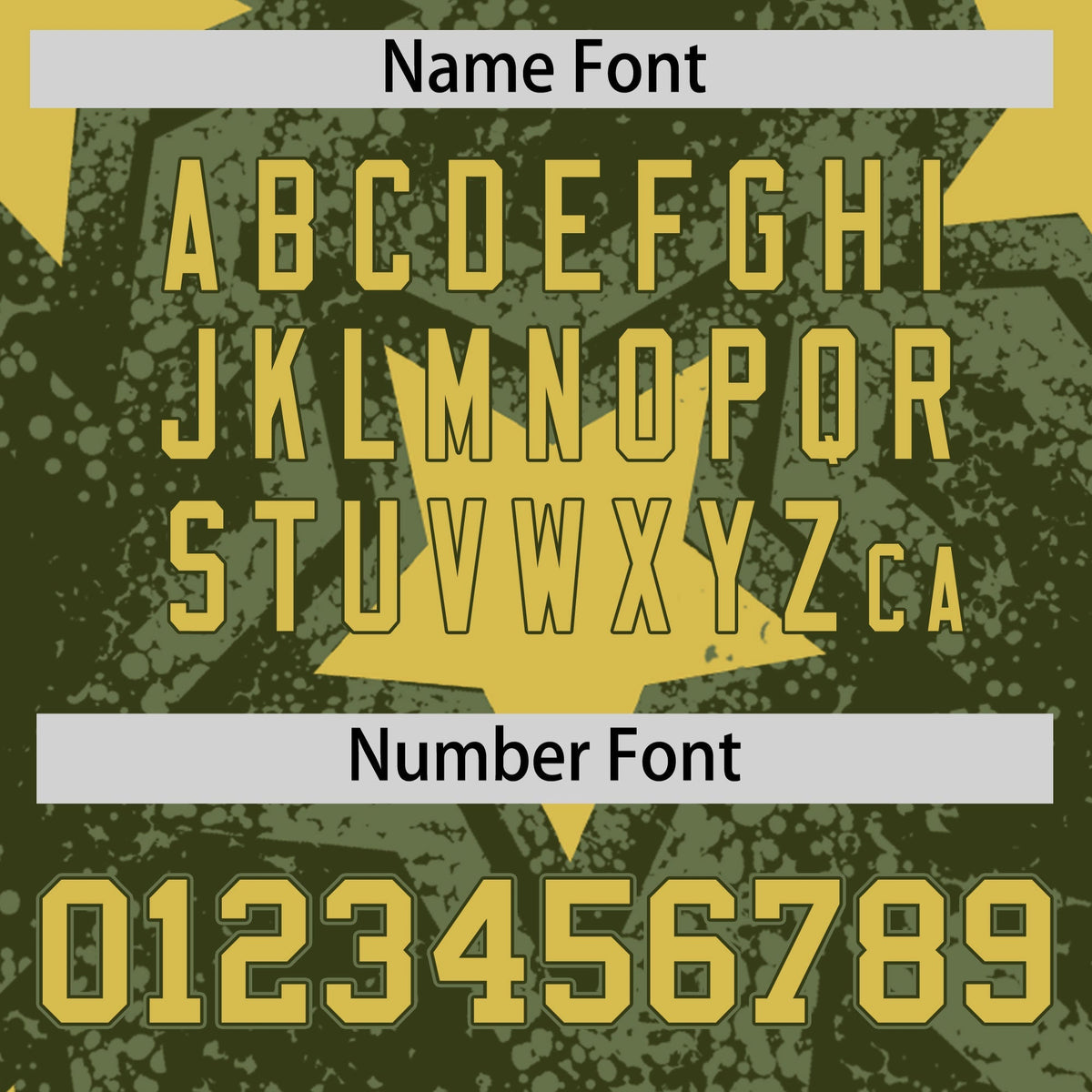 Custom Olive Khaki Star Graffiti Team Baseball Jerseys With Custom Names, Numbers &amp; Logos Stretch Fabric Baseball Jersey| KXKSHOP