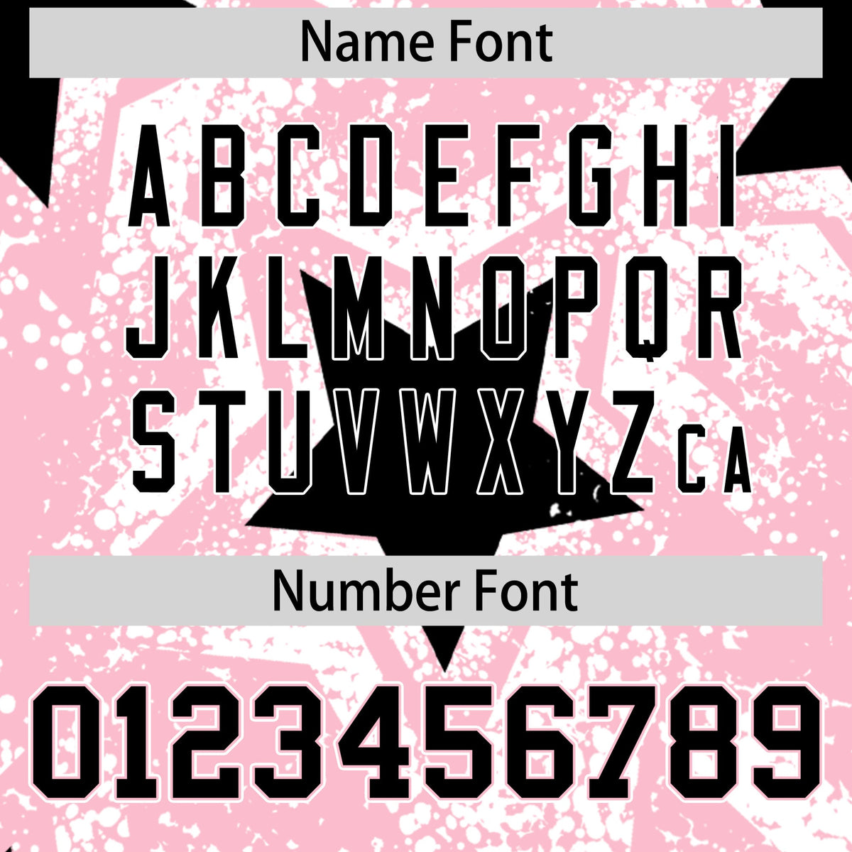 Custom Light Pink White Black Star Graffiti Team Baseball Jerseys With Custom Names, Numbers &amp; Logos Stretch Fabric Baseball Jersey| KXKSHOP