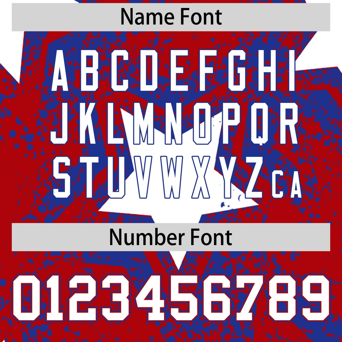 Custom Red Royal Blue White Star Graffiti Team Baseball Jerseys With Custom Names, Numbers &amp; Logos Lightweight Baseball Jersey| KXKSHOP