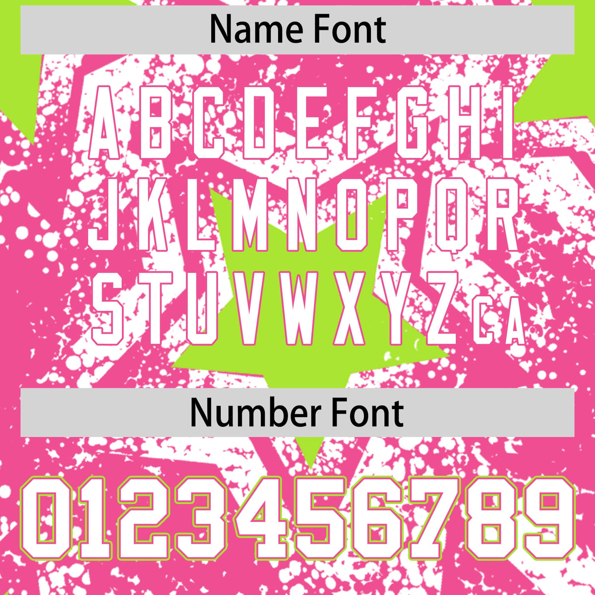 Custom Pink White Neon Green Star Graffiti Team Baseball Jerseys With Custom Names, Numbers & Logos Lightweight Baseball Jersey| KXKSHOP