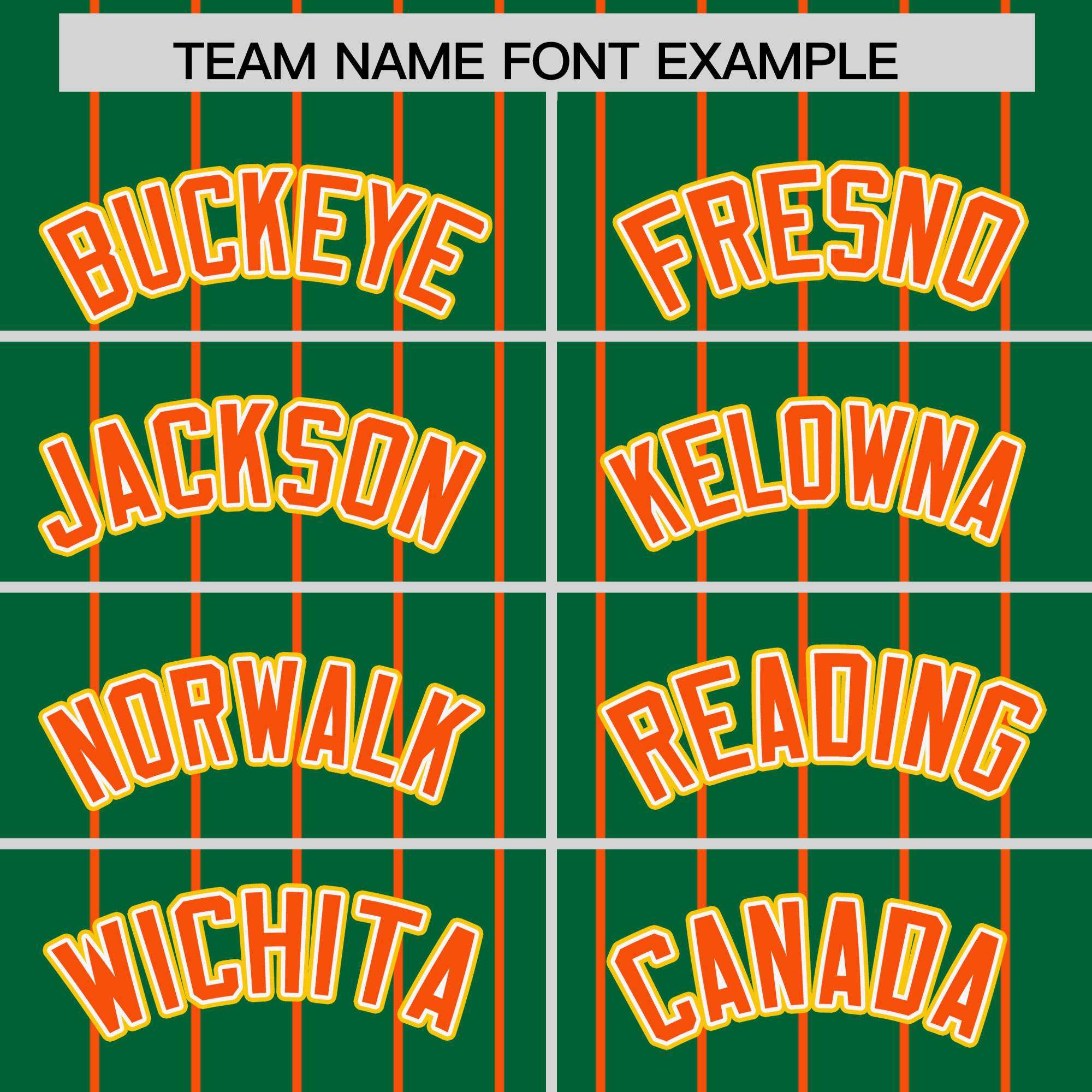 Custom Kelly Green Orange Stripe Fashion Sleeves Gradient Authentic Baseball Jersey
