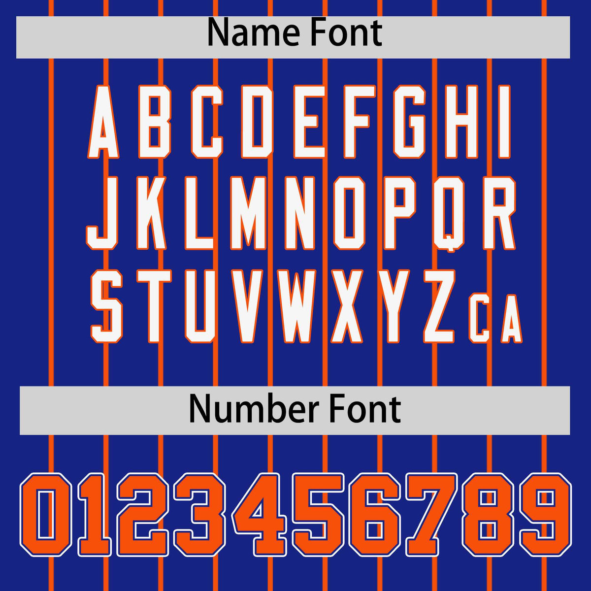 Custom Royal Orange Stripe Fashion Sleeves Gradient Authentic Baseball Jersey