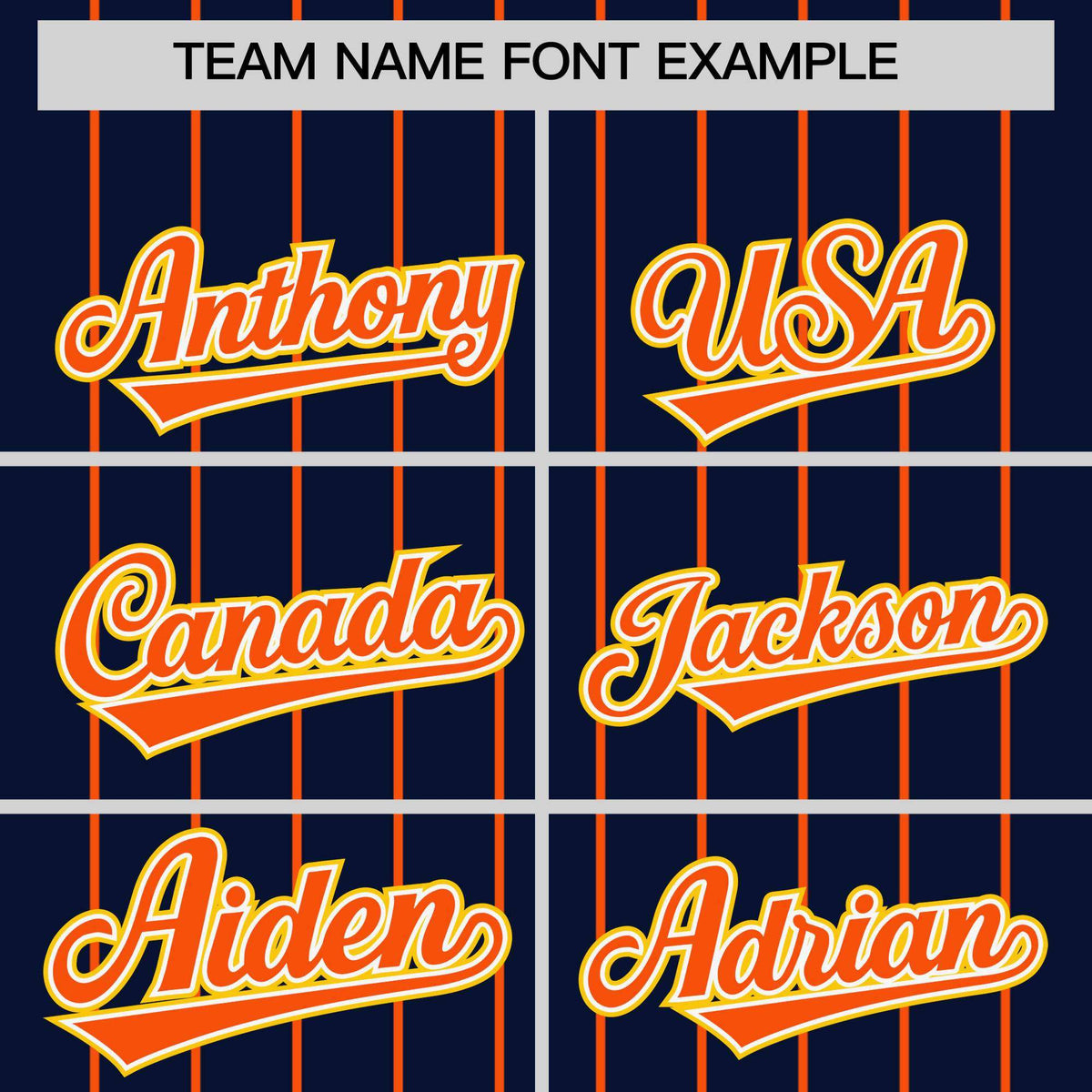 Custom Navy Orange Stripe Fashion Sleeves Gradient Authentic Baseball Jersey