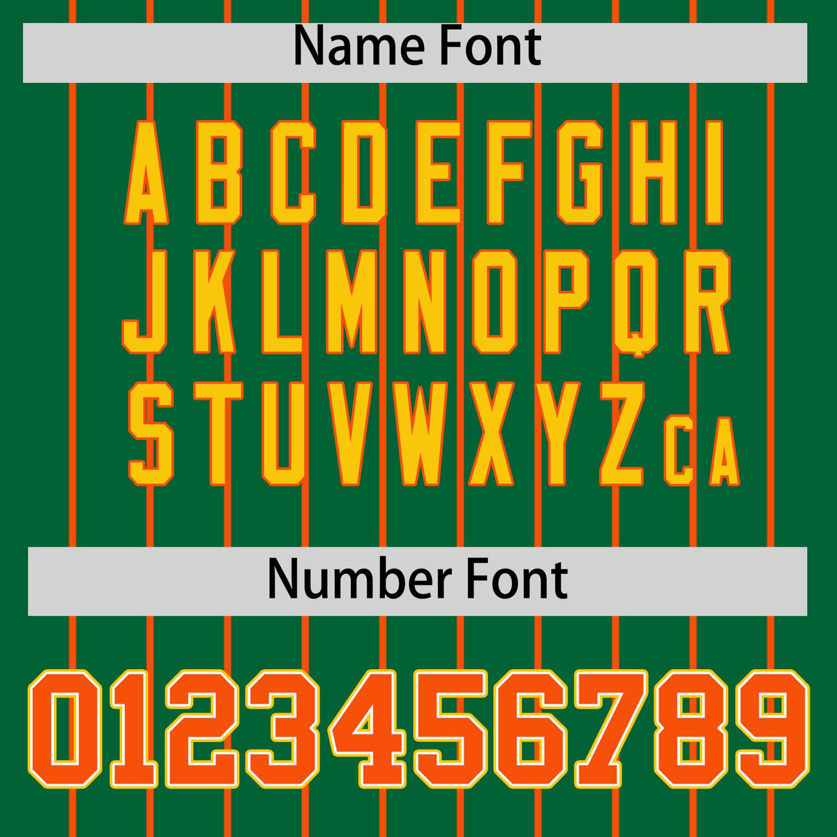 Custom Kelly Green Orange Stripe Fashion Sleeves Gradient Authentic Baseball Jersey