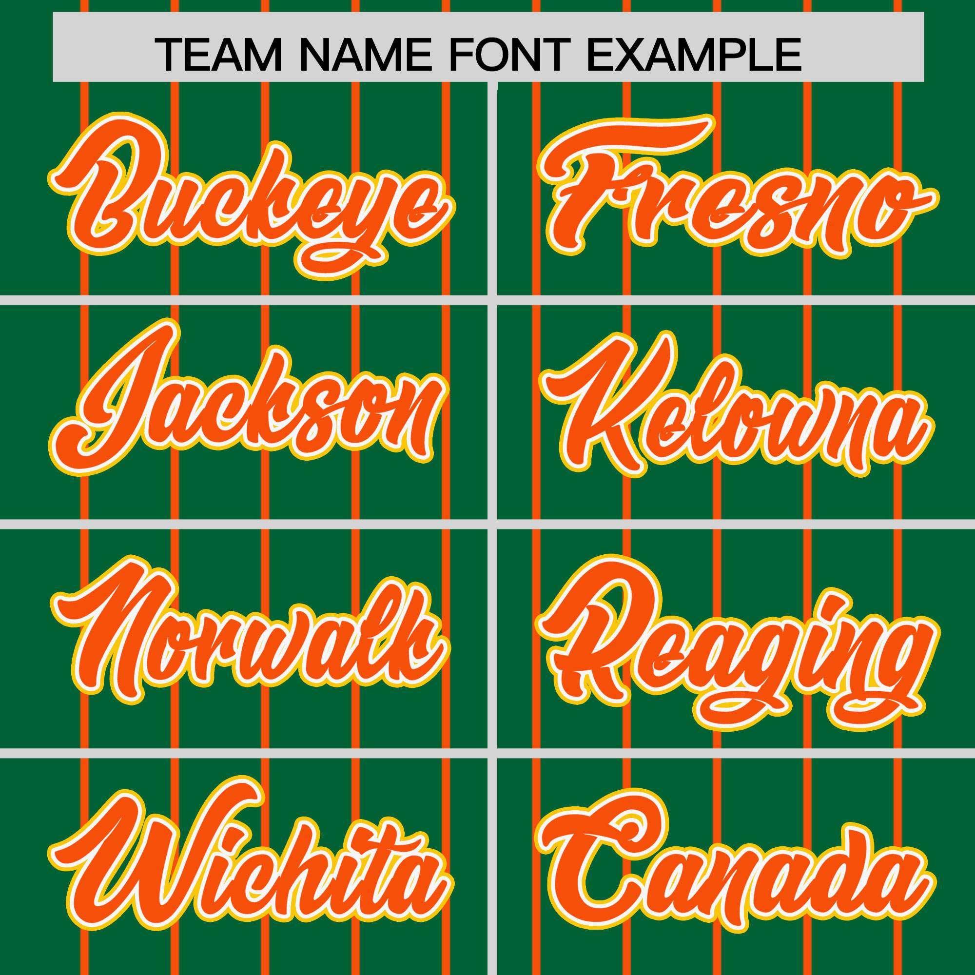 Custom Kelly Green Orange Stripe Fashion Sleeves Gradient Authentic Baseball Jersey