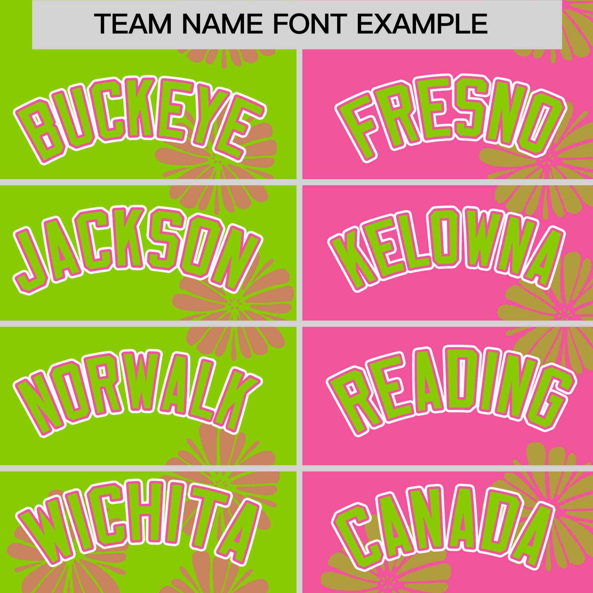 Custom Neon Green Pink Split Fashion Flower Graffiti Pattern Authentic Baseball Jersey