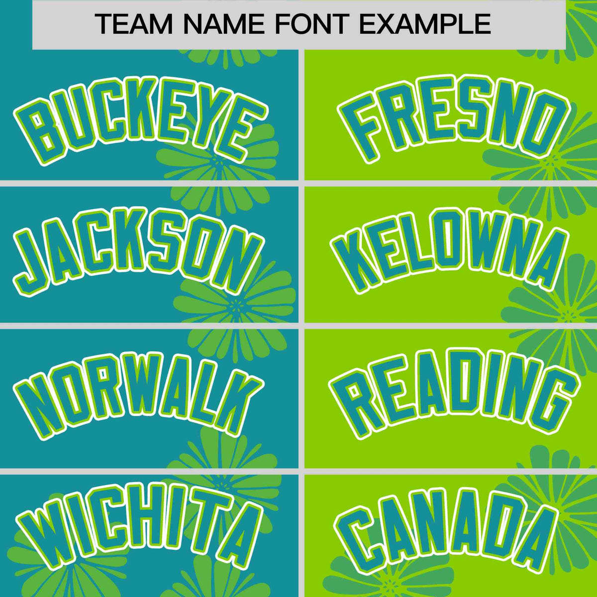 Custom Aqua Neon Green Split Fashion Flower Graffiti Pattern Authentic Baseball Jersey