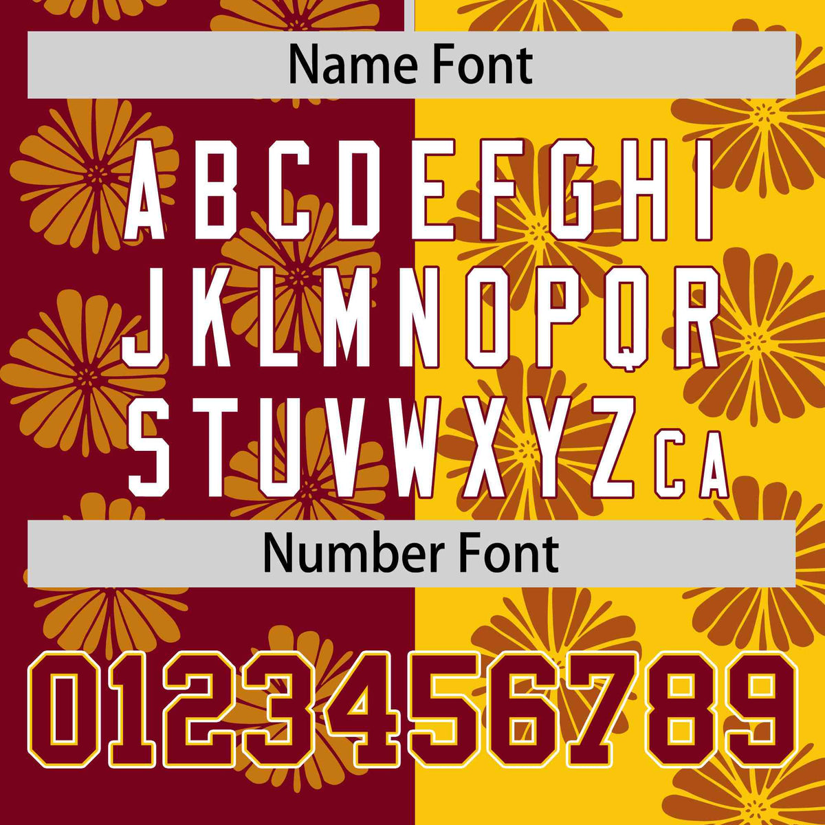 Custom Crimson Gold Split Fashion Flower Graffiti Pattern Authentic Baseball Jersey