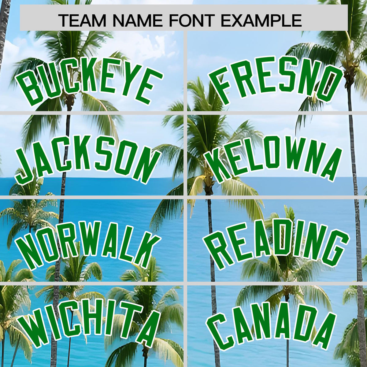 Custom Kelly Green White Seaside Palm Tree Pattern Graffiti Hawaiian Style Baseball Jersey| KXKSHOP