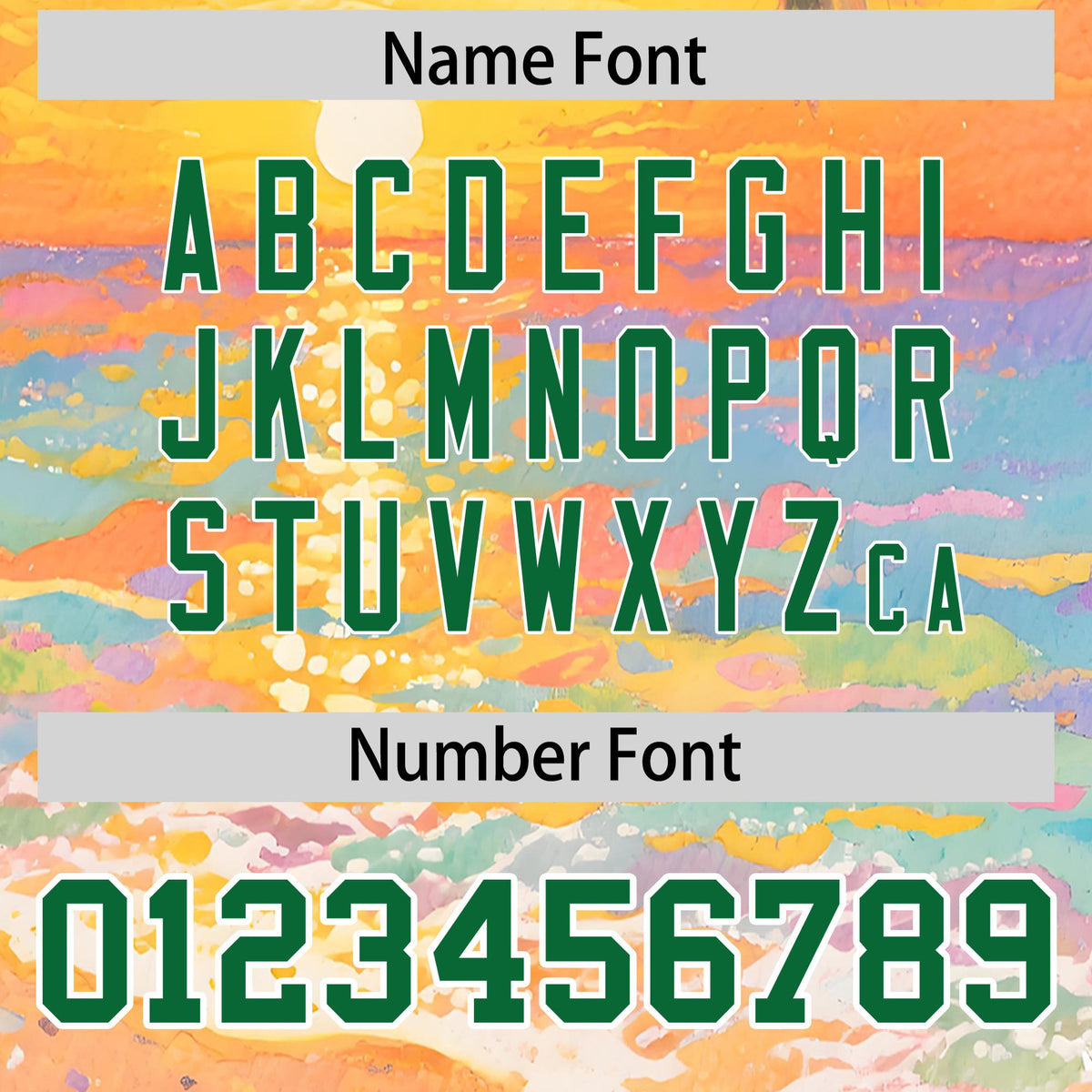 Custom Kelly Green White Sunset Palm Tree Pattern Graffiti Hawaiian Style Baseball Jersey| KXKSHOP