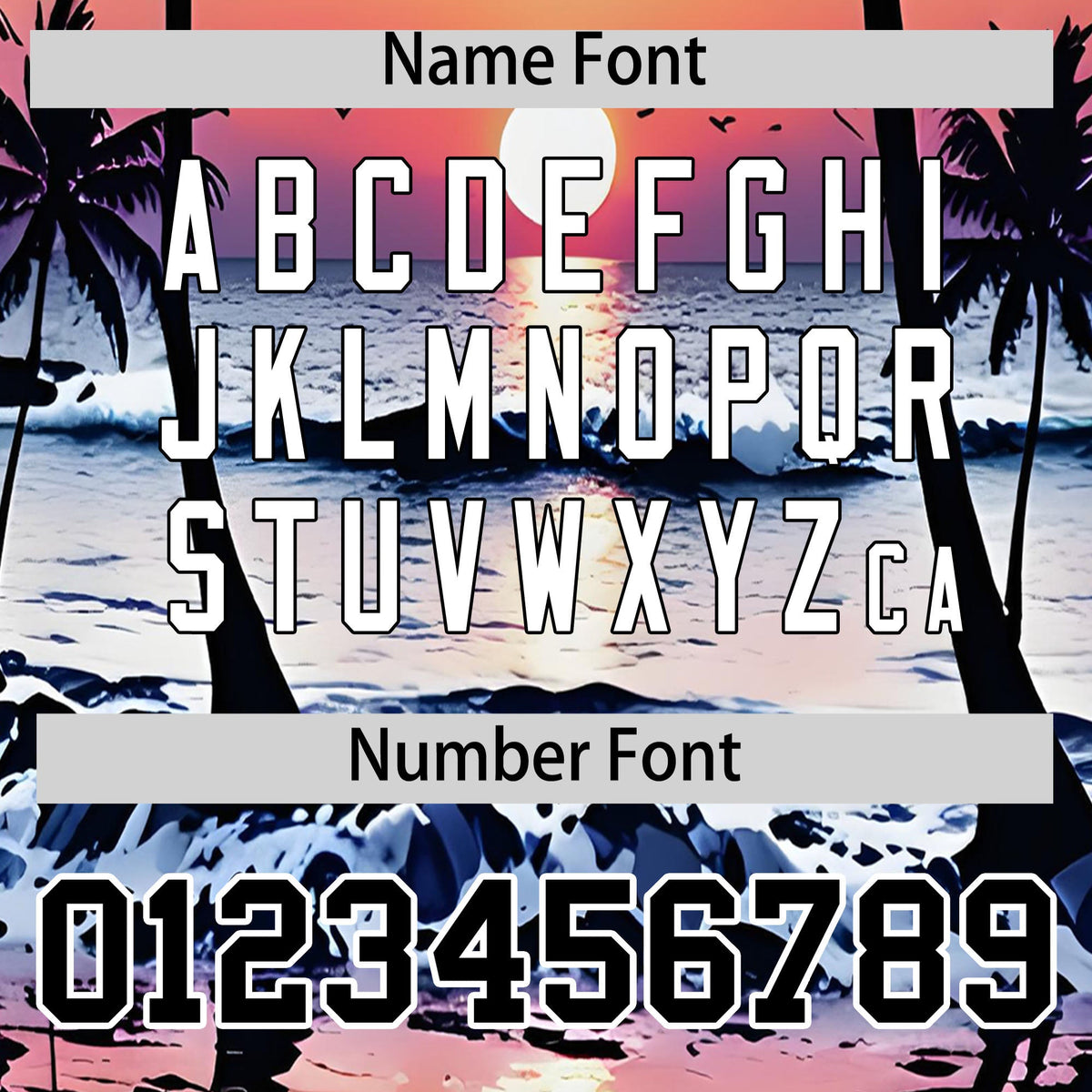 Custom Black White Sunset Palm Tree Pattern Graffiti Hawaiian Style Baseball Jersey| KXKSHOP