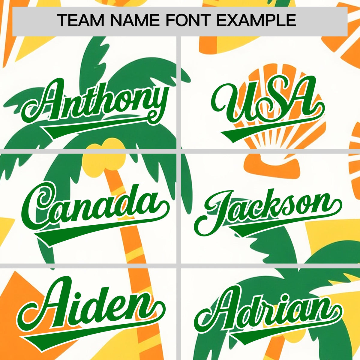 Custom White Kelly Green Palm Tree Pattern Graffiti Hawaiian Style Baseball Jersey| KXKSHOP