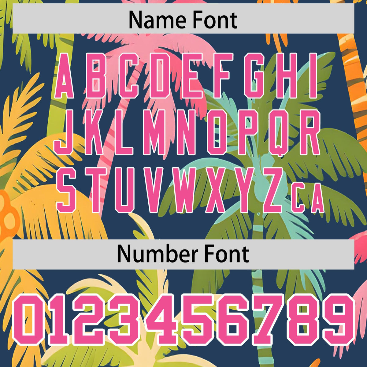 Custom Pink White Palm Tree Pattern Graffiti Hawaiian Style Baseball Jersey| KXKSHOP