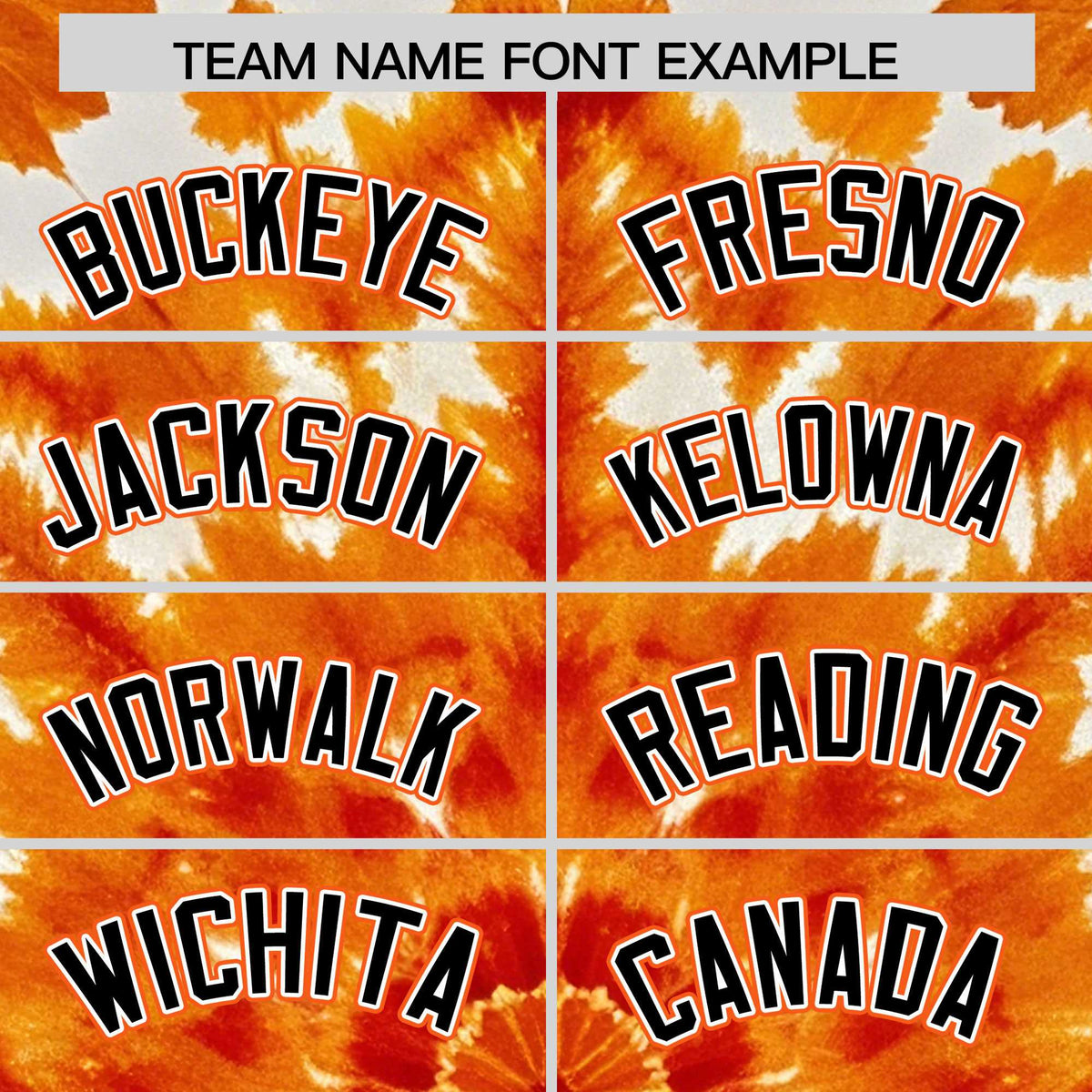 Custom Orange Tie-Dye Graffiti Pattern Authentic Baseball Jersey| KXKSHOP