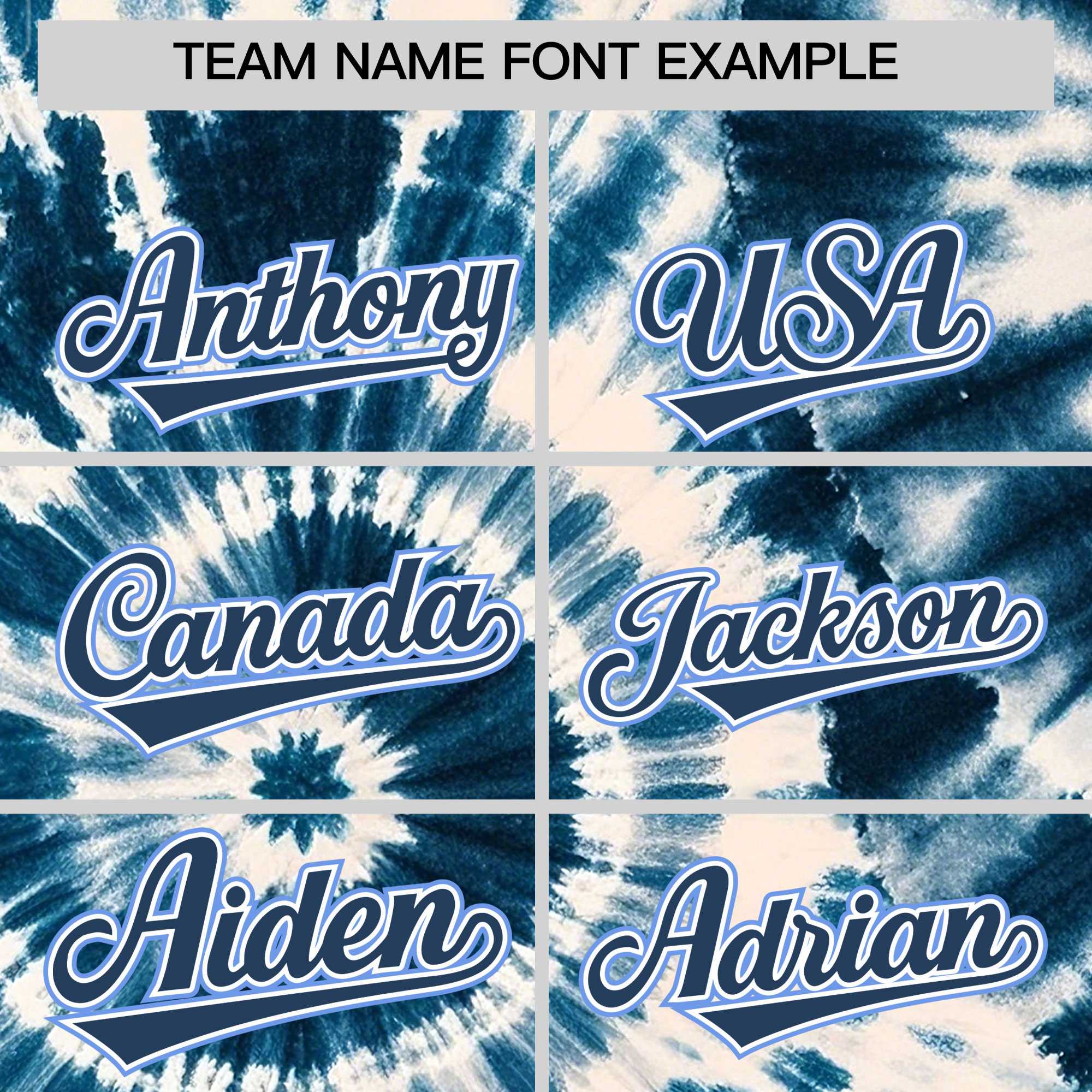 Custom Midnight Blue Tie-Dye Graffiti Pattern Authentic Baseball Jersey| KXKSHOP