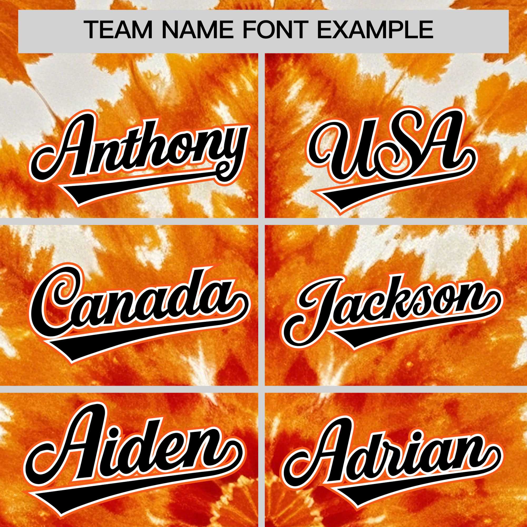 Custom Orange Tie-Dye Graffiti Pattern Authentic Baseball Jersey| KXKSHOP