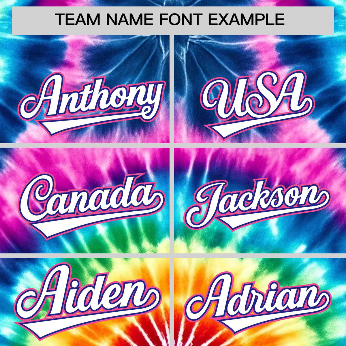 Custom Multi Color Tie-Dye Graffiti Pattern Authentic Baseball Jersey| KXKSHOP