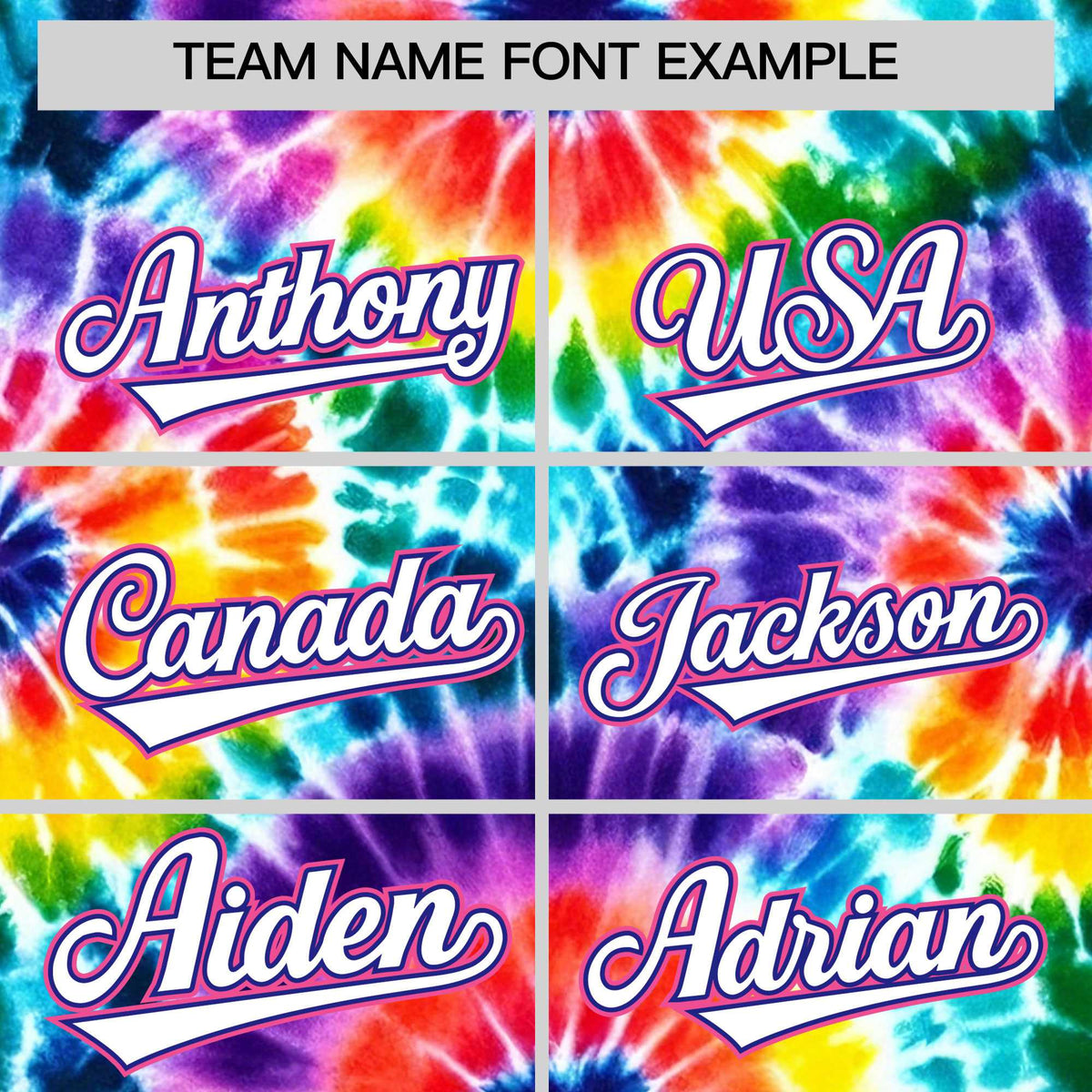 Custom Multi Color Tie-Dye Graffiti Pattern Authentic Baseball Jersey| KXKSHOP