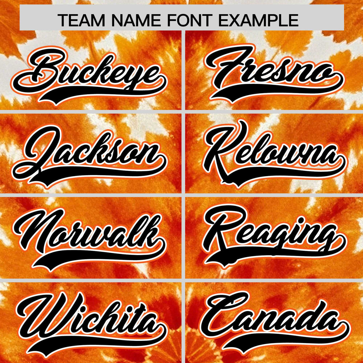 Custom Orange Tie-Dye Graffiti Pattern Authentic Baseball Jersey| KXKSHOP