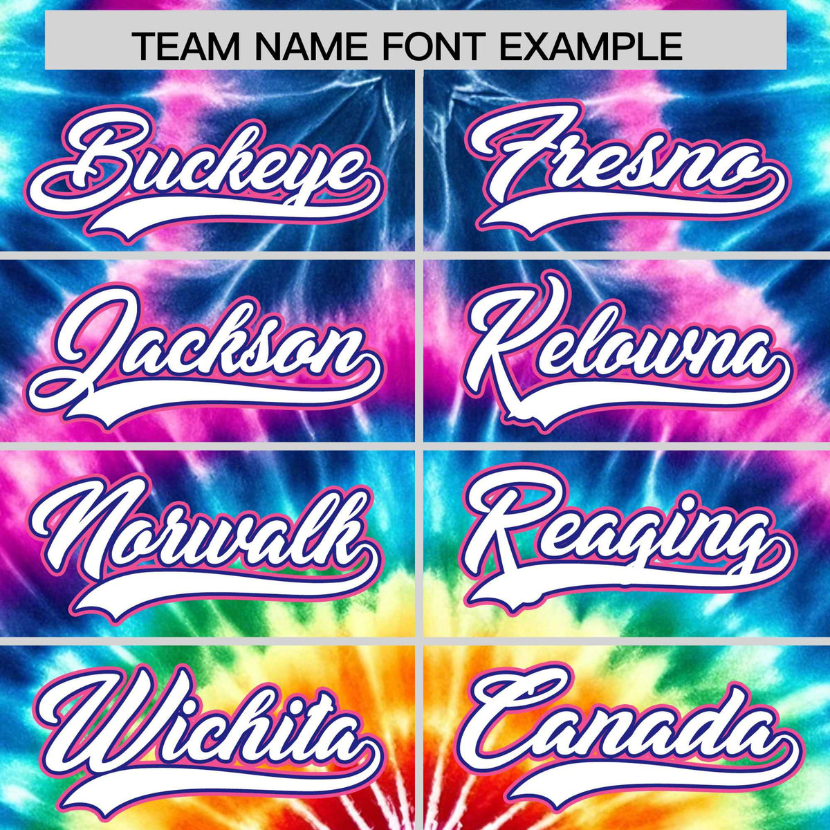 Custom Multi Color Tie-Dye Graffiti Pattern Authentic Baseball Jersey| KXKSHOP