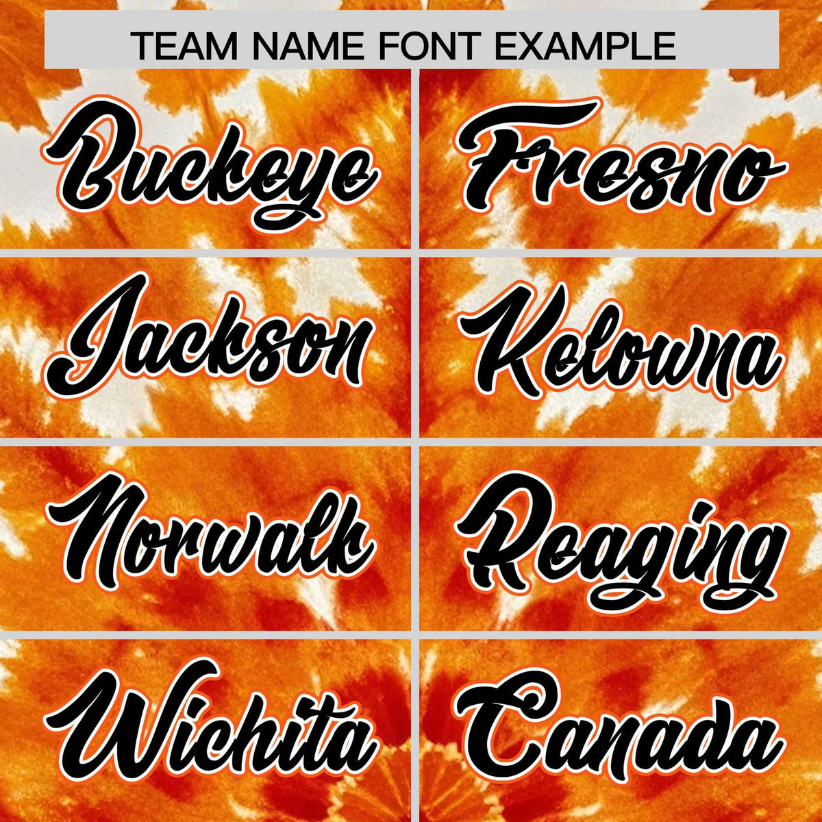 Custom Orange Tie-Dye Graffiti Pattern Authentic Baseball Jersey| KXKSHOP