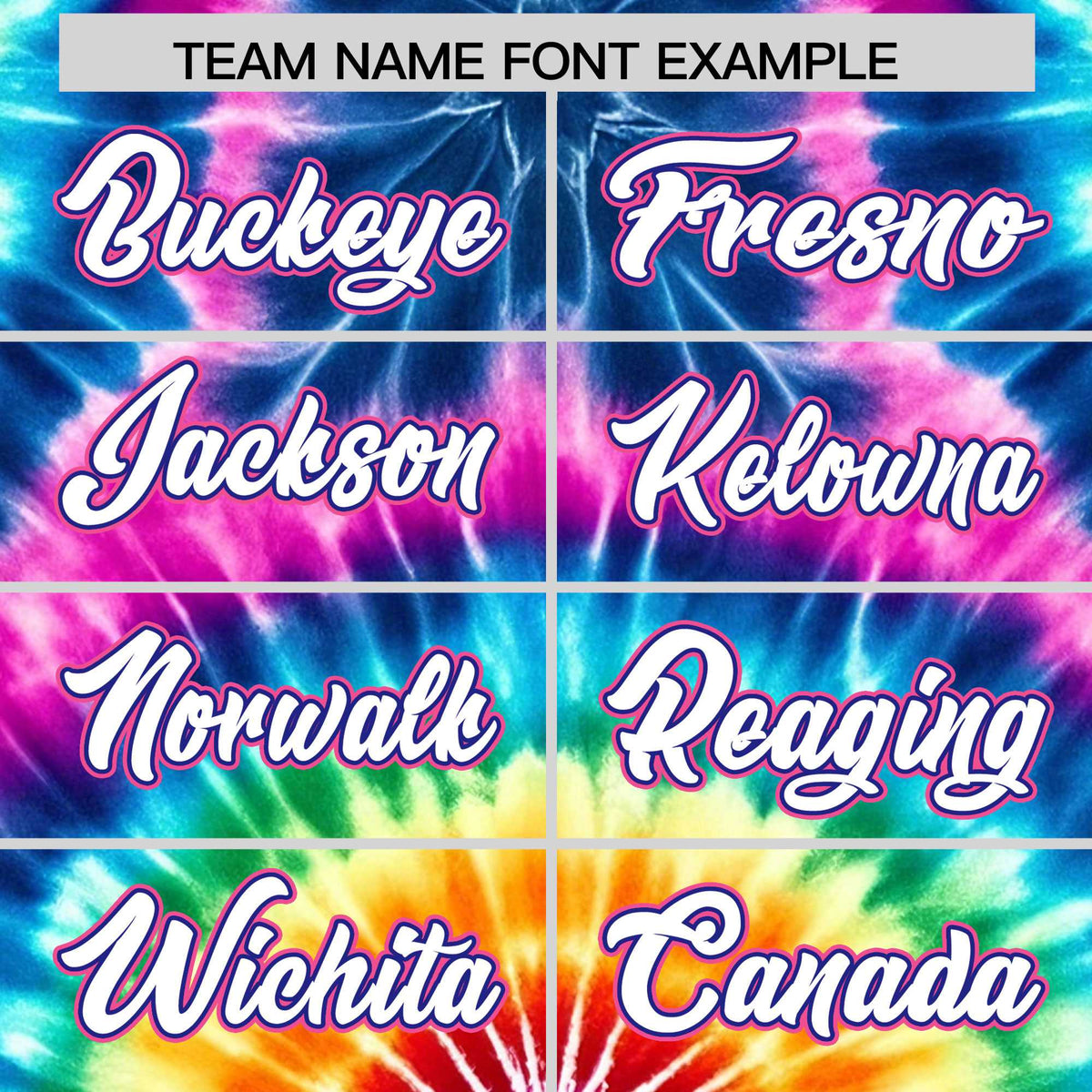 Custom Multi Color Tie-Dye Graffiti Pattern Authentic Baseball Jersey| KXKSHOP