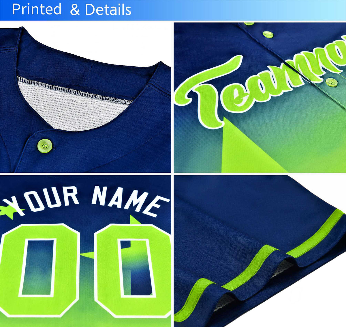 Custom Multi Color Split Fashion Fluid Pattern Authentic Baseball Jersey| KXKSHOP