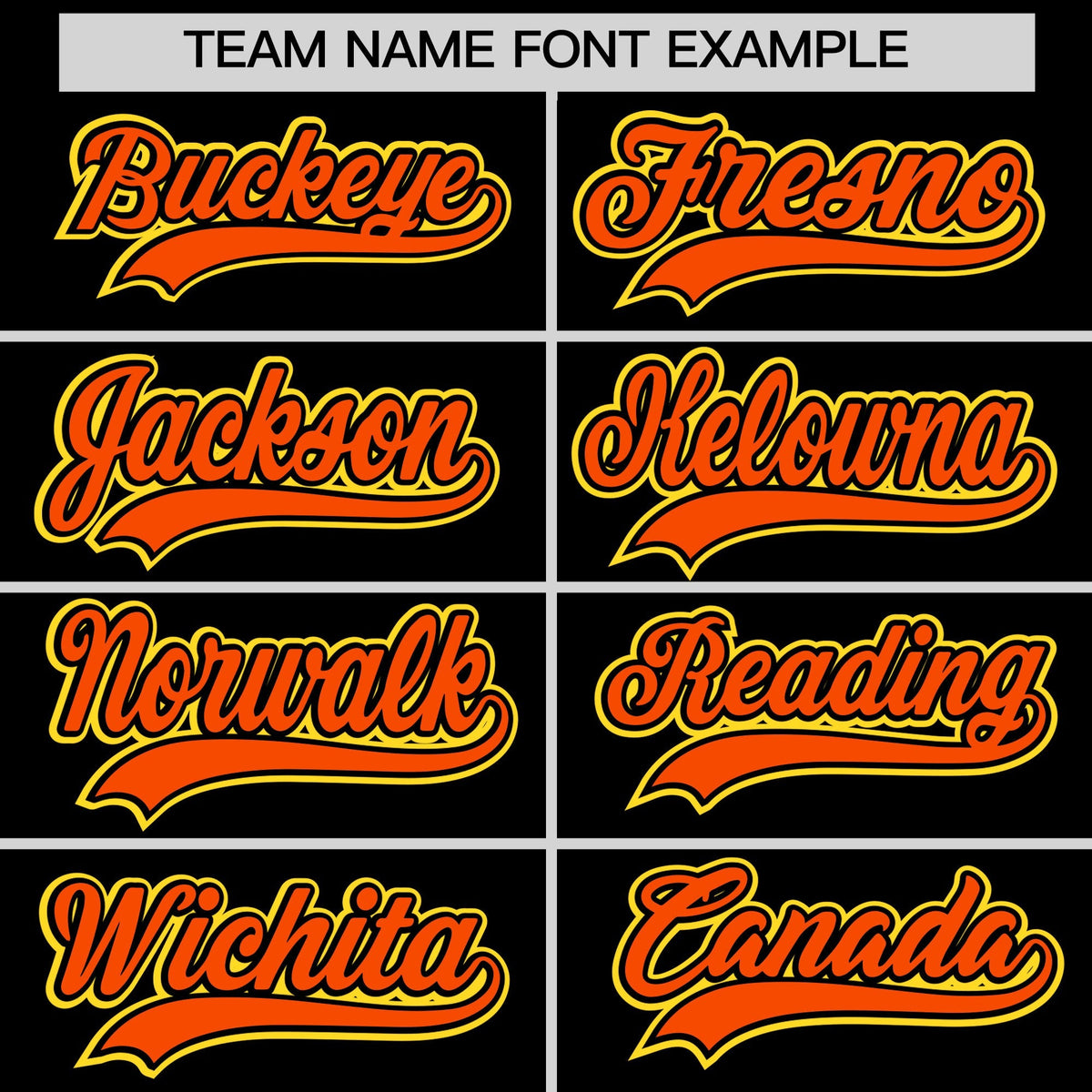 Custom Black Orange Gold Classic Style Stitched Sports Uniform For Men Women Youth Personalized Quick Dry Baseball Jersey| KXKSHOP