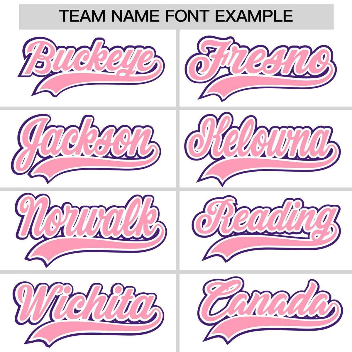 Custom White Light Pink Purple Classic Style Stitched Sports Uniform For Men Women Youth Personalized Quick Dry Baseball Jersey| KXKSHOP
