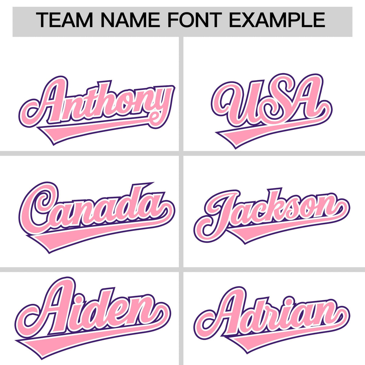 Custom White Light Pink Purple Classic Style Stitched Sports Uniform For Men Women Youth Personalized Quick Dry Baseball Jersey| KXKSHOP